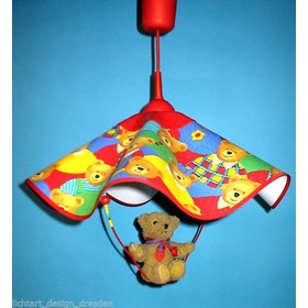 WALDI Flower Bär auf Schaukel Kinderlampe Pendelleuchte...