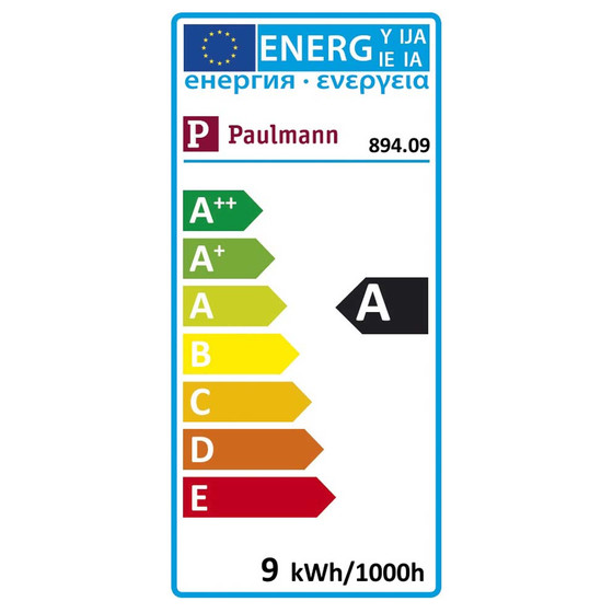 Paulmann 894.09 DecoPipe Energiesparlampe 9W warmweiss E14