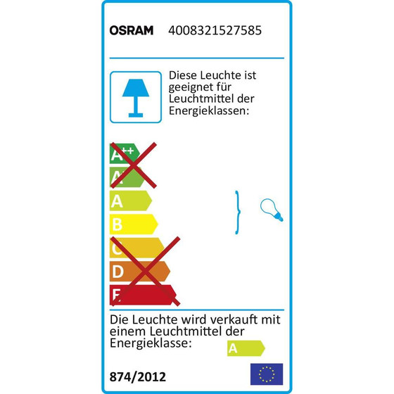 OSRAM 1202021820 Deckenleuchte LUMILUX DUO 2x18W silber