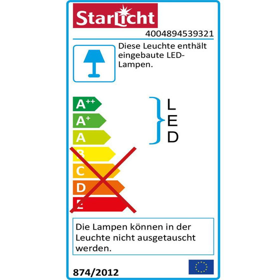Starlicht 20100306 StarLED Senzo IR 50 LED 8W Unterbauleuchte Weiß Warmweiß