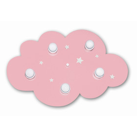 WALDI 65114.0 Kinderleuchte Deckenleuchte Wolke rosa...