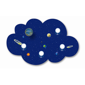 WALDI 65143.0 Kinderleuchte Deckenleuchte Weltall blau...