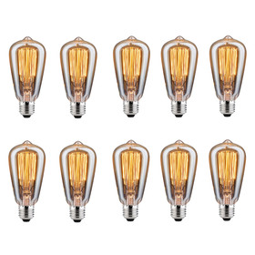 10er Set Paulmann 550.40 Vielfachwendel Rustika 40W E27...