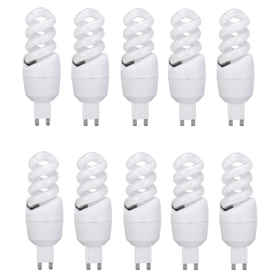 Nice Price 3267 Energiesparlampe G9 Warmweiß 9W Spirale Sparlampe