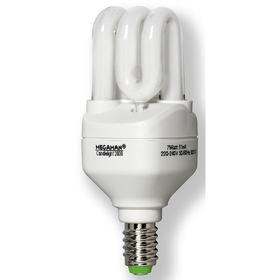 MEGAMAN MM200 Energiesparlampe Compact 2000 9W E14 warmweiss 230V