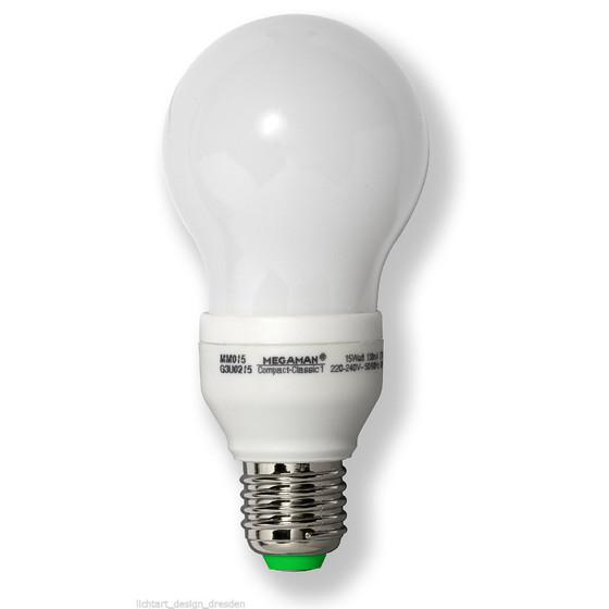 MEGAMAN MM815 Energiesparlampe Economy Classic 15W E27 warmweiss 230V