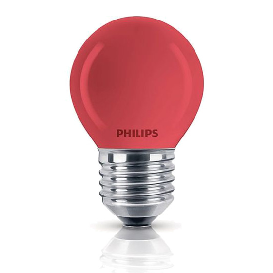 Philips 177438 Glühbirne Deco 15W E27 rot