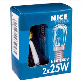 Nice Price 3256 Glühbirne 25W E14 klar 2er-Set