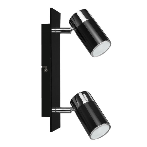 Paulmann 665.12 Zyli Strahler 2x7W GU10 schwarz/chrom...