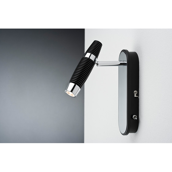 Paulmann 601.58 Channel Strahler LED 1x10W schwarz/chrom...