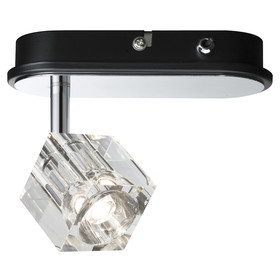 Paulmann 601.66 IceCube Strahler Wandleuchte LED 1x3W chrom inkl. Leuchtmittel