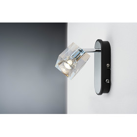Paulmann 601.66 IceCube Strahler Wandleuchte LED 1x3W chrom inkl. Leuchtmittel