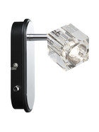 Paulmann 601.66 IceCube Strahler Wandleuchte LED 1x3W chrom inkl. Leuchtmittel