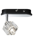 Paulmann 601.66 IceCube Strahler Wandleuchte LED 1x3W chrom inkl. Leuchtmittel