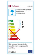 Paulmann 926.12 Einbaupanel Premium Line LED 8W weiss matt warmweiss inkl. Leuchtmittel