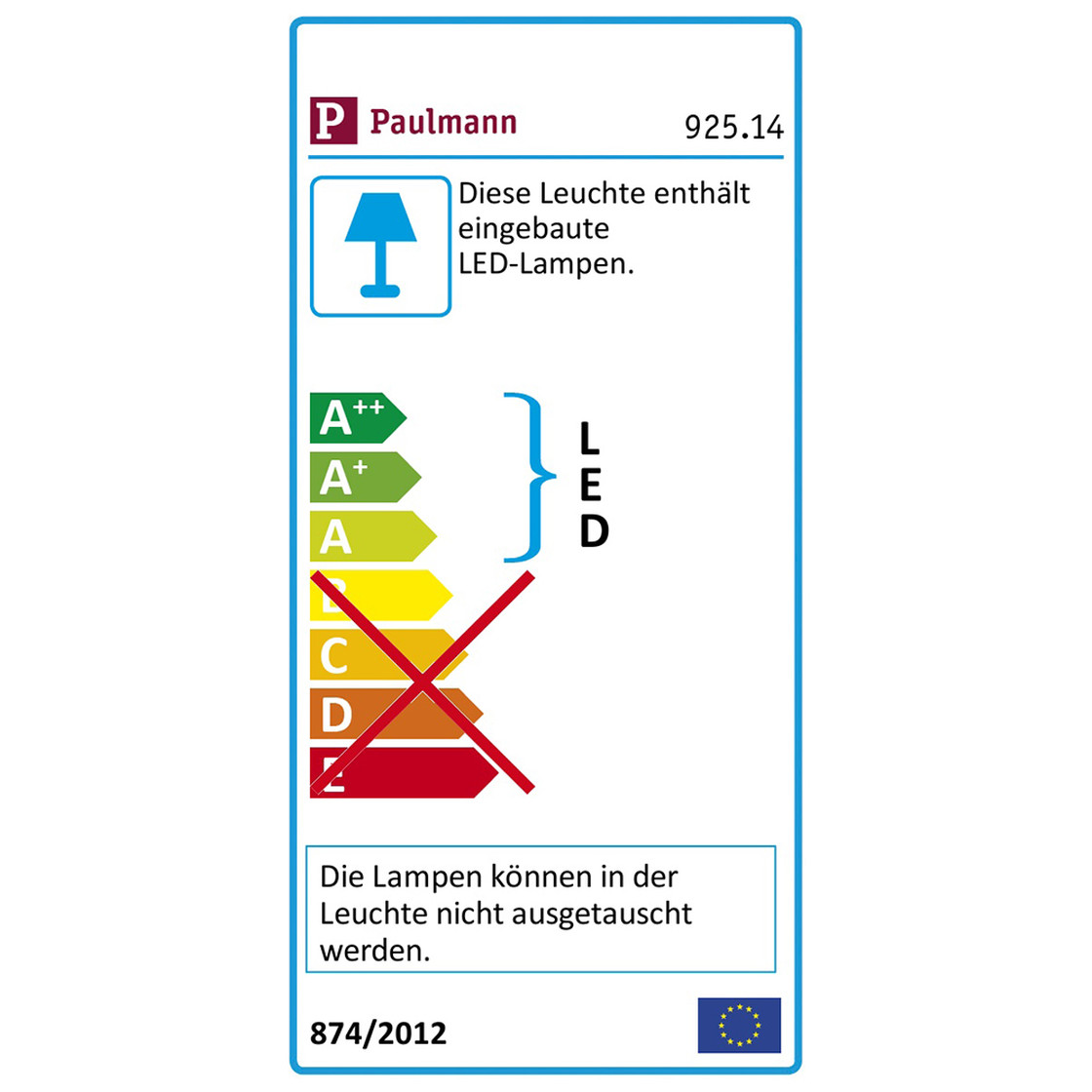 Paulmann 925.14 Premium Line Linear LED 13W schwenkbar Chrom matt 