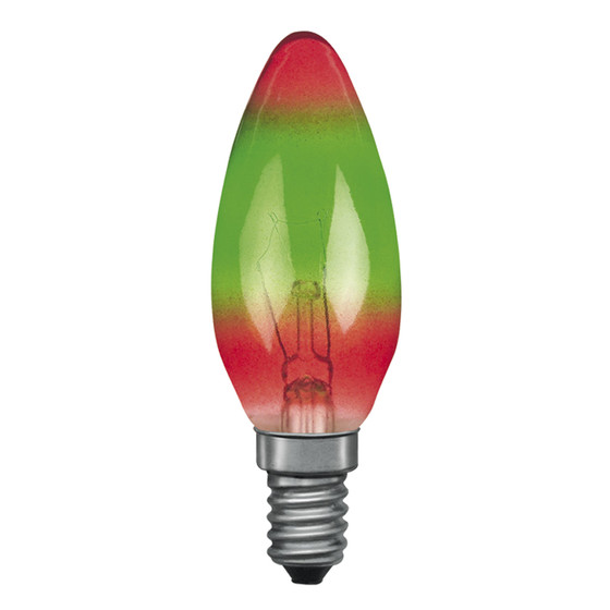 Paulmann 402.26 Glhbirne Kerze 25W E14 rot grn