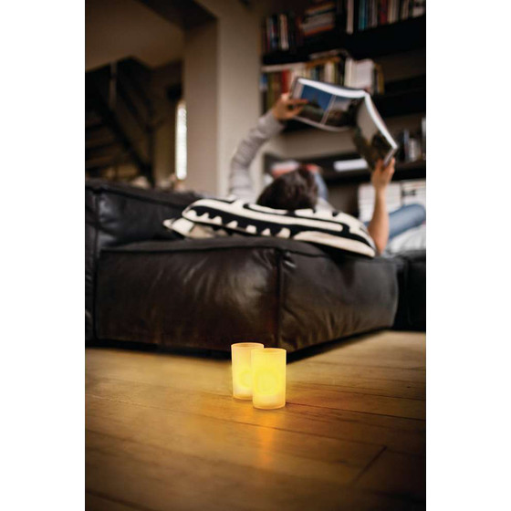 Philips LED-Kerzen 2er Set Kunststoff 100 mm Höhe