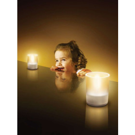Philips LED-Kerzen 6er Set Glas 70 mm Höhe - für Außen geeignet