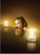 Philips LED-Kerzen 6er Set Glas 70 mm Höhe - für Außen geeignet