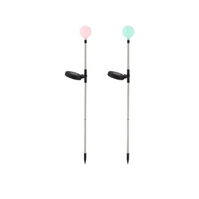 GLOBO 33740 Solarspiess LED 2er-Set Kugel für den...
