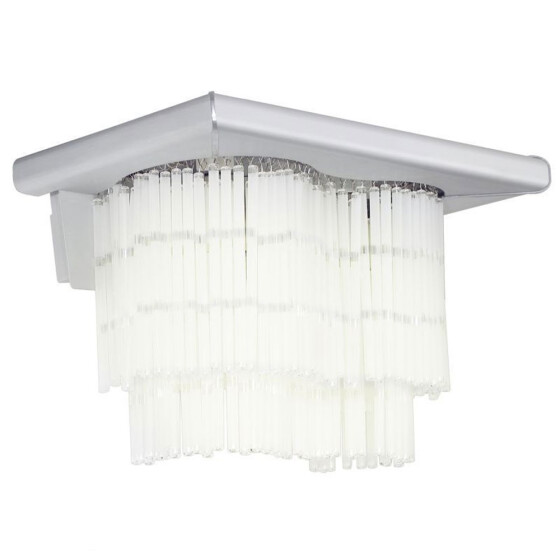 EGLO 88239 Edle Wandleuchte NAXOS, Aluminium gebürstet mit matt-weißem Glasbehang