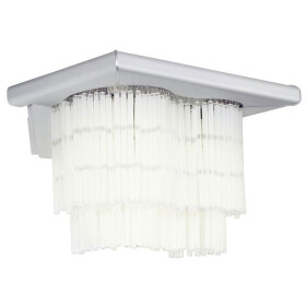 EGLO 88239 Edle Wandleuchte NAXOS, Aluminium gebürstet mit matt-weißem Glasbehang