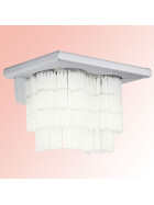 EGLO 88239 Edle Wandleuchte NAXOS, Aluminium gebürstet mit matt-weißem Glasbehang