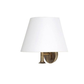 Sorpetaler 125585 Wandleuchte Dresden, Altmessing / Weiss