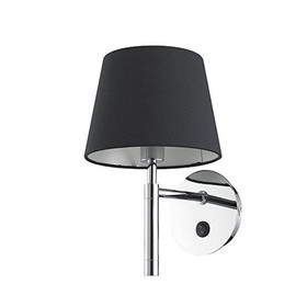 Sorpetaler 235550 Wandleuchte Misano, Chrom / Schwarz