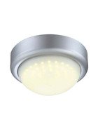 GLOBO 40008 Design Deckenleuchte 3,12 W LED Opal / Silber inkl. Leuchtmittel
