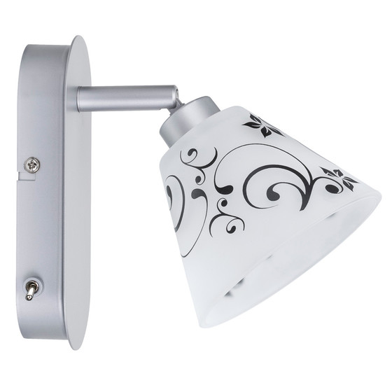 Paulmann 600.14 Decosystems Schirm Spotlight Kegi Wei / Schwarz floral