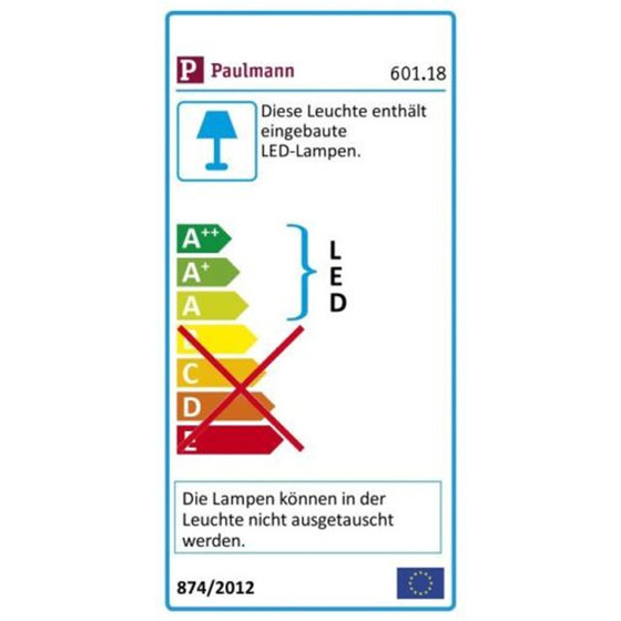 Paulmann 601.18 QuadLED Strahler 1x3 W Aluminium gebrstet inkl. Leuchtmittel