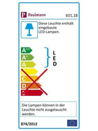 Paulmann 601.18 QuadLED Strahler 1x3 W Aluminium gebürstet inkl. Leuchtmittel