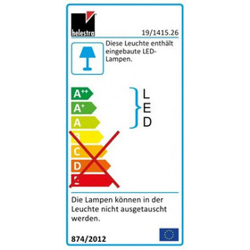 Helestra 19/1415.98 BIBO LED Tischleuchte 7 W Schwarz matt Tastdimmer