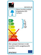 Helestra 19/1415.98 BIBO LED Tischleuchte 7 W Schwarz matt Tastdimmer