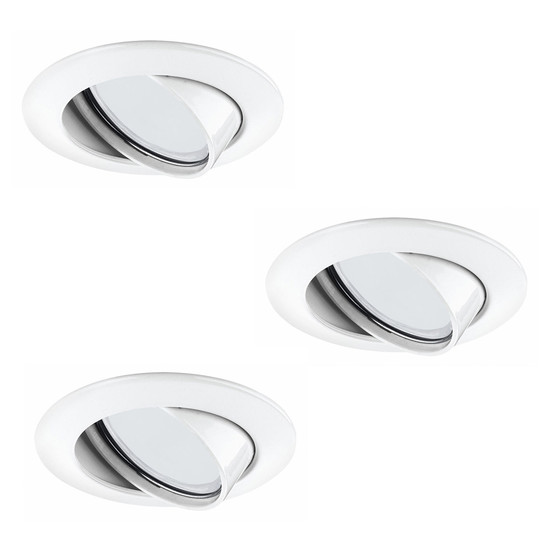 Paulmann 920.03 Premium Line Einbauleuchten &ndash; Set 3 x 11 W GU10 Energiesparlampe Wei Schwenkbar