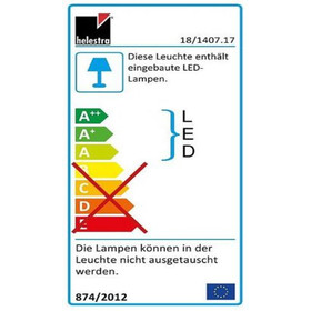 Helestra 18/1407.17 Kara Wandleuchte 4,3 W LED Messing inkl. Leuchtmittel