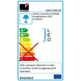 Helestra 186/1330.08 Arya Design Pendelleuchte 18W LED weiß inkl. Leuchtmittel