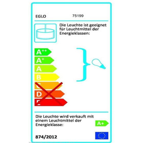 Eglo 75199 Casola LED – Wandleuchte 2,5 W Edelstahl inkl. Leuchtmittel