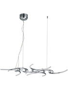 Paulmann 794.77 Living Bow Pendelleuchte 14x10 W Halogen Chrom / Satin G4 Metall inkl. Leuchtmittel Dimmbar