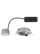 Paulmann 928.18 Einbauleuchten-Set Premium Coin dimmbar LED 7 W Eisen gebürstet