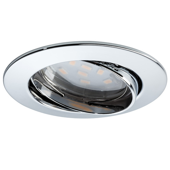 Paulmann 928.20 1er Einbauleuchten-Set Premium Coin dimmbar LED 7 W Chrom