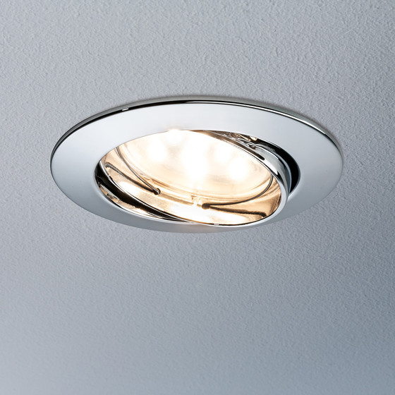 Paulmann 928.20 1er Einbauleuchten-Set Premium Coin dimmbar LED 7 W Chrom
