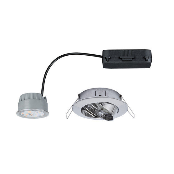 Paulmann 928.20 1er Einbauleuchten-Set Premium Coin dimmbar LED 7 W Chrom