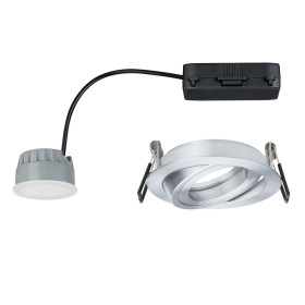 Paulmann 928.32 1er Einbauleuchten-Set Premium Coin dimmbar LED 7 W Alu gedreht