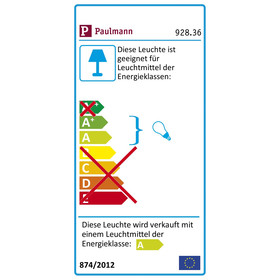 Paulmann 928.36 1er Set Einbauleuchten Premium Coin dimmbar LED 7 W Chrom