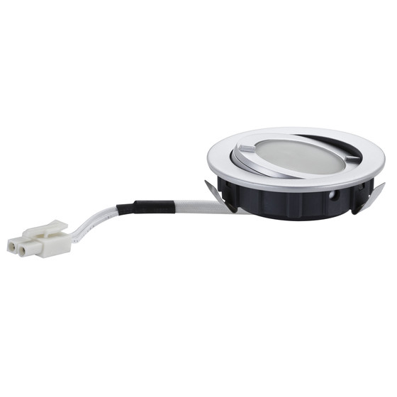Paulmann 986.03 Mbeleinbauleuchten-Set IP44 Downlight Chrom matt, Rund, 3er Set, inkl. Leuchtmittel