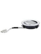 Paulmann 986.03 Möbeleinbauleuchten-Set IP44 Downlight Chrom matt, Rund, 3er Set, inkl. Leuchtmittel