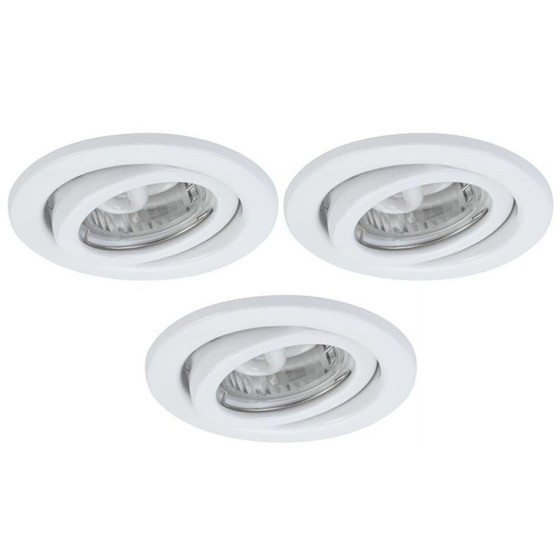 Nice Price 3628 Einbauleuchten &ndash; Set 3x7 W GU10 Wei inkl. Leuchtmittel